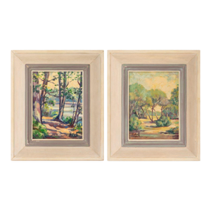 Hartwell Ayles Landscape Scenes Oil on Panel, 2