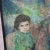 Wood Vintage Impressionist Painting of Children on Horseback by Brooks Woollcott Powell For Sale - Image 7 of 13