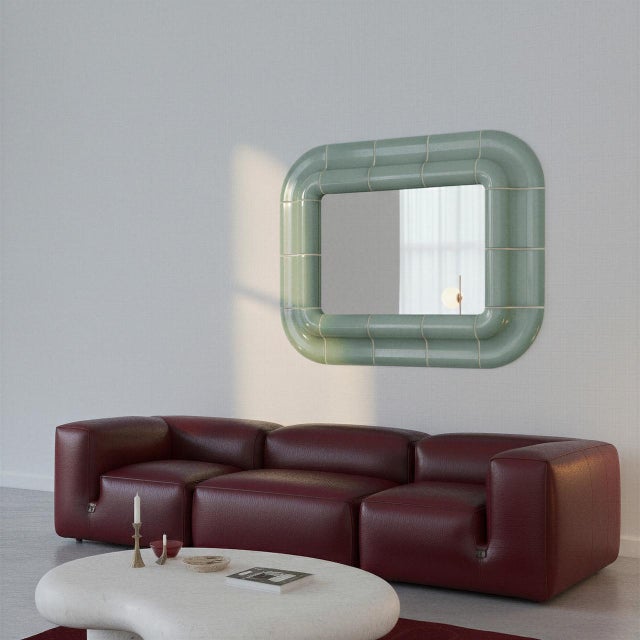 Contemporary Lola Mirror in Pastel Mint by Tilecito For Sale - Image 3 of 7