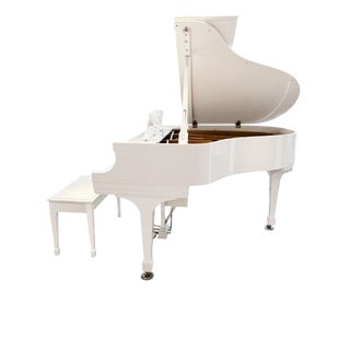 Steinway & Sons Model S Grand Piano With Player Capability and Piano Bench For Sale