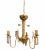 Mid-Century Brass & Crystal Chandelier For Sale - Image 6 of 7