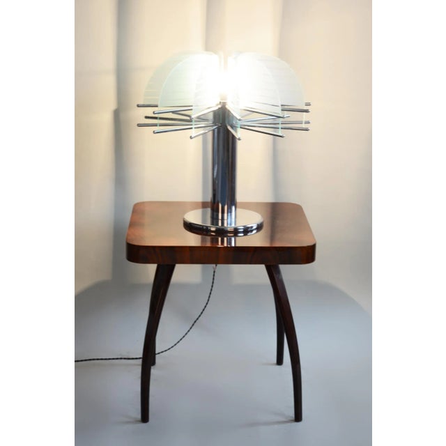 Mid-Century Table Lamp attributed to Kamenický Šenov, 1950s For Sale - Image 4 of 11