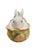 1990s Fitz & Floyd "Le Lapin" Large Oval Covered Vegetable Bowl For Sale - Image 10 of 10
