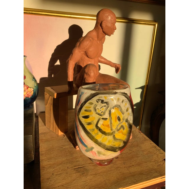 Thor Bueno "Samurai, 1988" Art Glass Vase - Pilchuck Era For Sale - Image 9 of 12