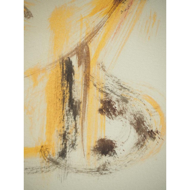 Roger Crusat, Sad Young Girl, Gouache on Paper For Sale - Image 5 of 7