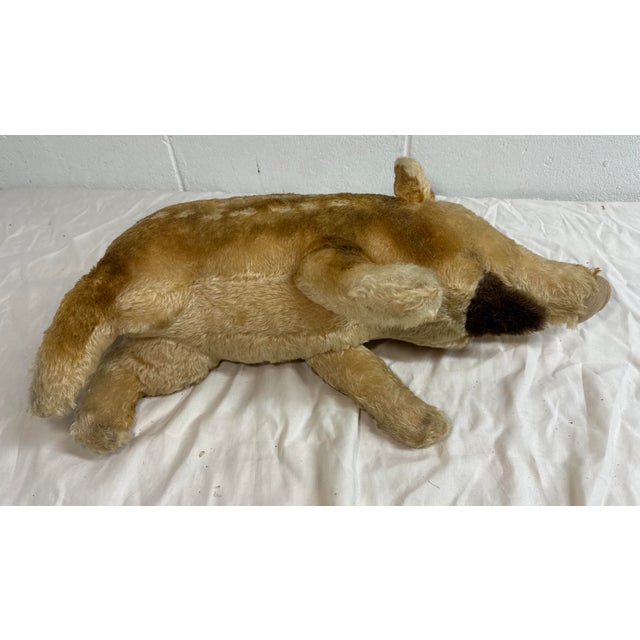 Large Vintage Handmade German Steiff Mohair Dalle Boar Pig Stuffed Animal 23 In. For Sale - Image 10 of 16
