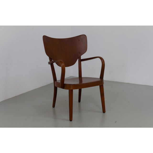 Fritz Hansen Danish Modern Armchair Model 2280 by Magnus Stephensen for Fritz Hansen, 1940s For Sale - Image 4 of 18