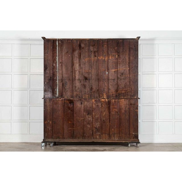 Large English Ebonised Glazed Pine Dresser, 19th Century For Sale - Image 14 of 15