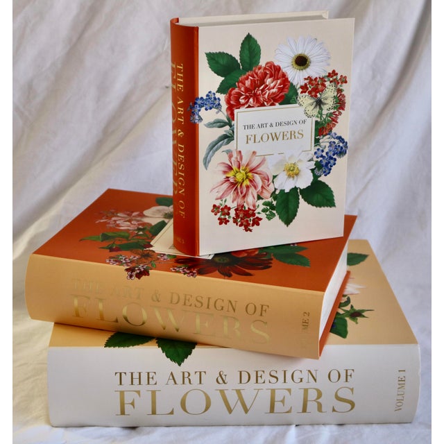 Modern Punch Studio Faux Floral Books Storage Boxes - Set of 3 For Sale - Image 3 of 3