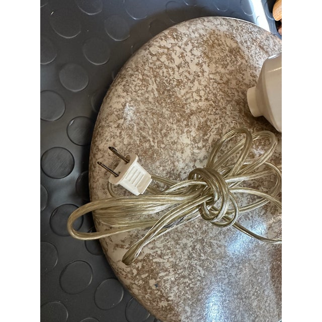 Vintage Koch & Lowy Speckled Torchiere Floor Lamp – Sculptural Postmodern Design For Sale - Image 10 of 10