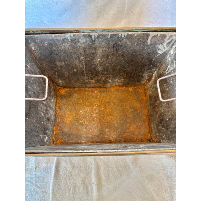 Late 19th Century English Brass Fireplace Box For Sale - Image 9 of 12