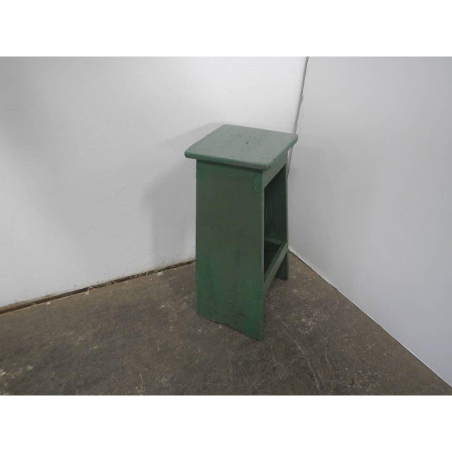 Industrial Stool in Fir, 1960 For Sale - Image 3 of 10