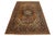 This antique Persian Tabriz rug from the 1920s features a stunning rust field decorated with an intricate floral pattern,...