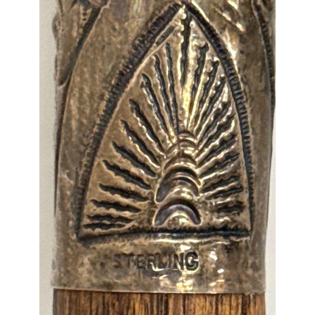 Early 20th Century Antique Sterling Silver Handle, Cane For Sale - Image 5 of 7