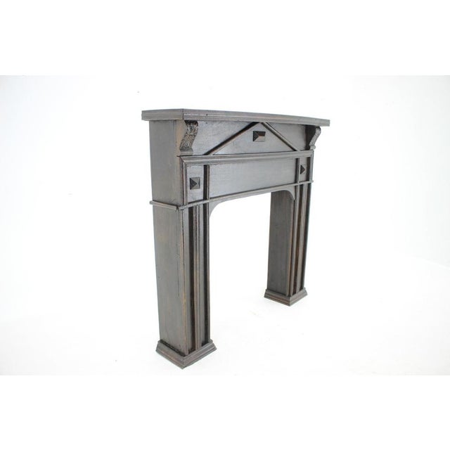 Oak Fireplace Mantel, 1950s For Sale - Image 9 of 18