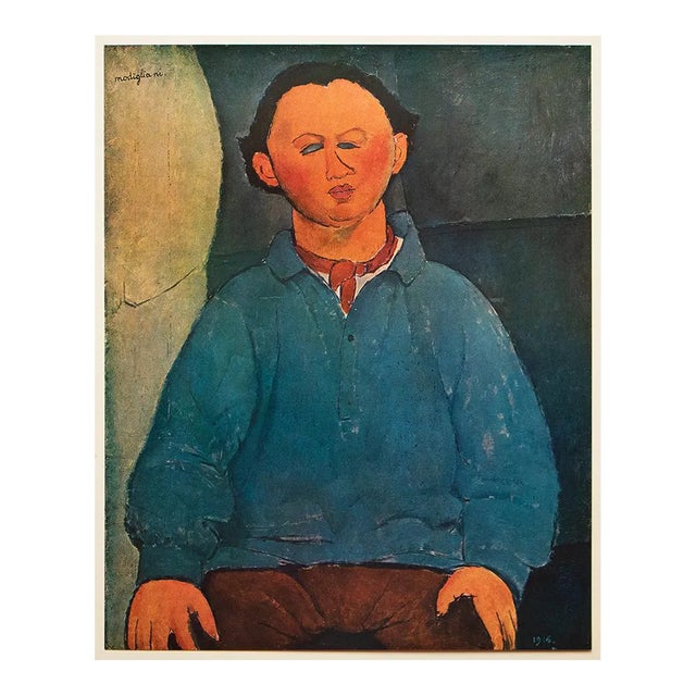 1940s "Oscar Mietschaninoff" First Edition Swiss Offset Lithograph After Amedeo Modigliani For Sale
