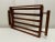 Mid Century Modern Open Slat Solid Oak Wood Double Handled Tray For Sale - Image 9 of 12