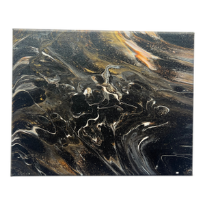Vintage Acrylic Abstract Painting