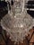 Transparent Mid Century Style Tear Drop Chandelier Attributed Waterford For Sale - Image 8 of 8