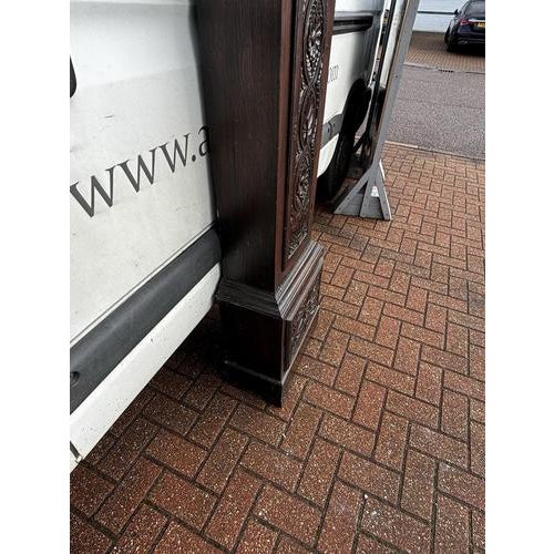 Longcase Clock in Carved Oak For Sale - Image 11 of 15