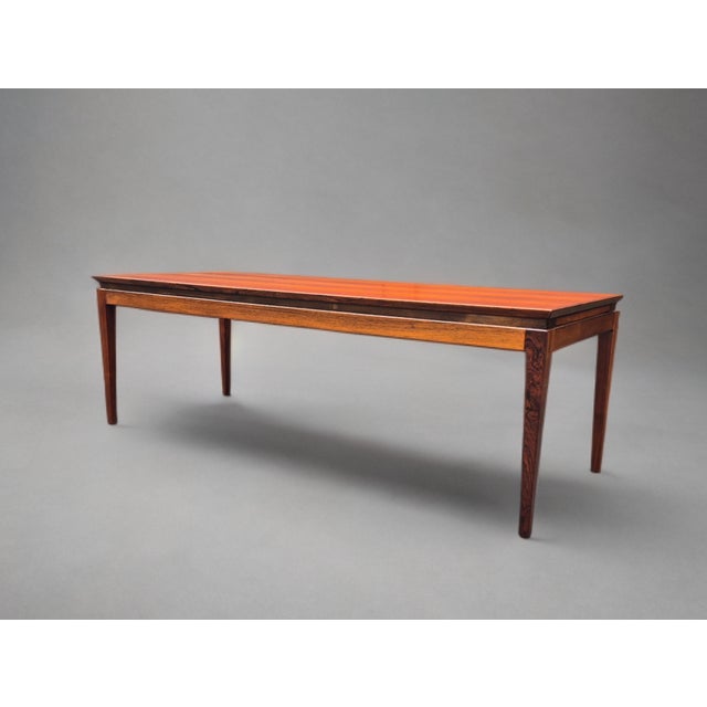 Scandinavian Extendable Rosewood Coffee Table, 1960s, in Restored conditions. Designed 1960 to 1969