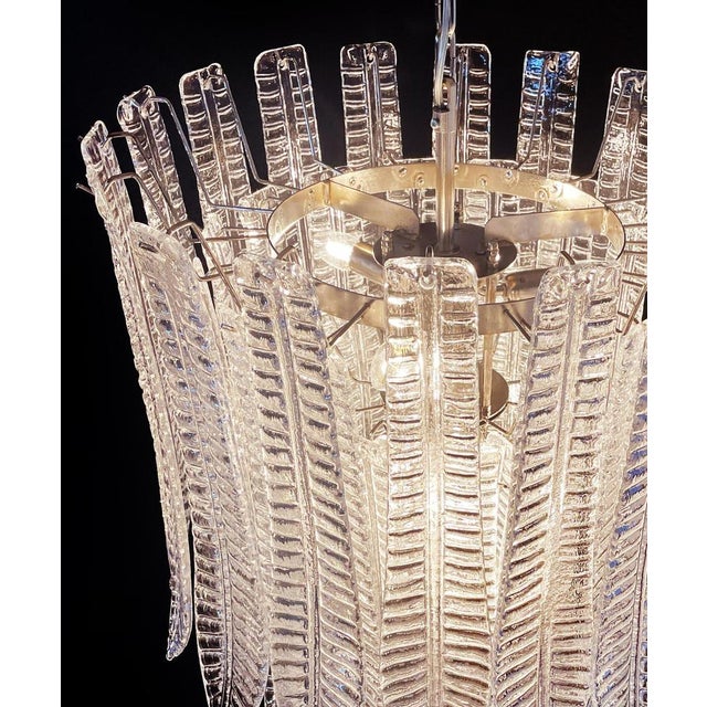 Large Italian Murano Glass Chandeliers, 1990s, Set of 2 For Sale - Image 8 of 17