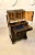 Antique Victorian Ebonised & Burr Walnut Inlaid Writing Desk For Sale - Image 4 of 18