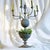 Metal Large Vintage Belgian Zinc Candelabra Planter For Sale - Image 7 of 7