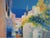 Daniel GELIS (1942) Seaside Village Original color lithograph Signed in pencil Marked as Artist's Proof (EA) On BFK Rives...