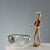 Solid glass ashtray made by Barbini. Signature under the base. This piece is attributed to the mentioned designer/maker....