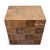 2020s Washed Teak Cube Side Table For Sale - Image 5 of 11