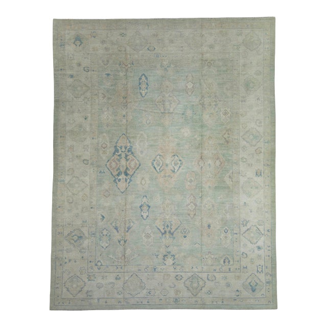 Oushak Rug 9'6" x 12'4" #17847 For Sale
