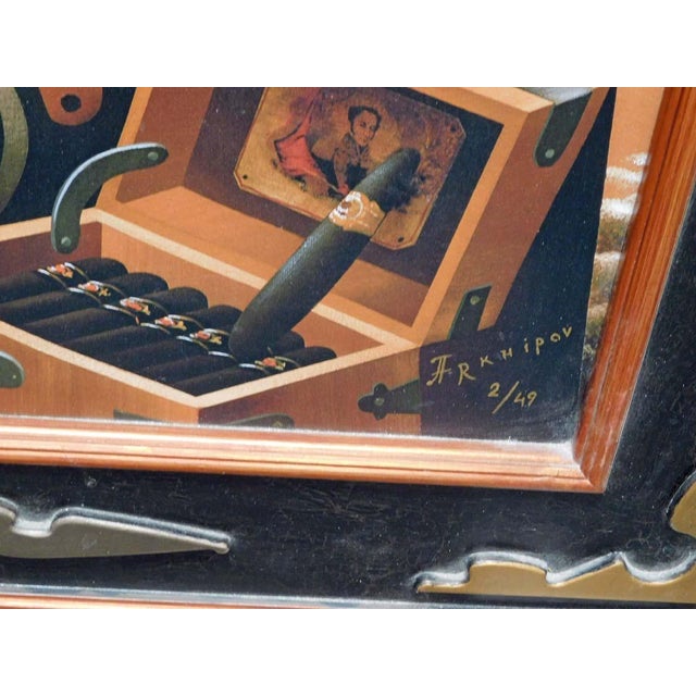 Anton Arkhipov "Enchanted Journey Ii" Hand Signed Artist's Custom Framed Art For Sale - Image 4 of 9