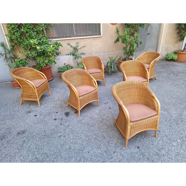 Vintage Outdoor Armchair in Rattan and Bamboo, 1960s For Sale - Image 18 of 18