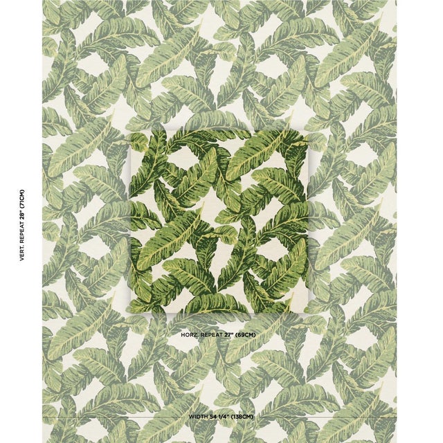 Featuring lush overlapping foliage, Tropical Leaf Indoor/Outdoor fabric is a marvelous textural woven design with...