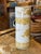 Vintage Chinese Ceramic Yellow and White Floral Umbrella Holder For Sale In Saint Louis - Image 6 of 8