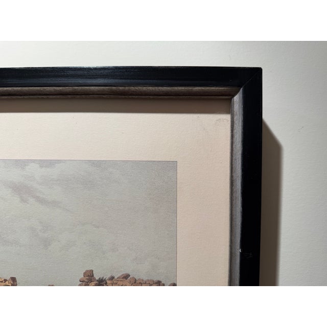 Early 20th Century Edward Dodwell Prints of Ancient Mycenae and Tiryns, Greece, Framed in Museum Glass - a Pair For Sale - Image 16 of 18