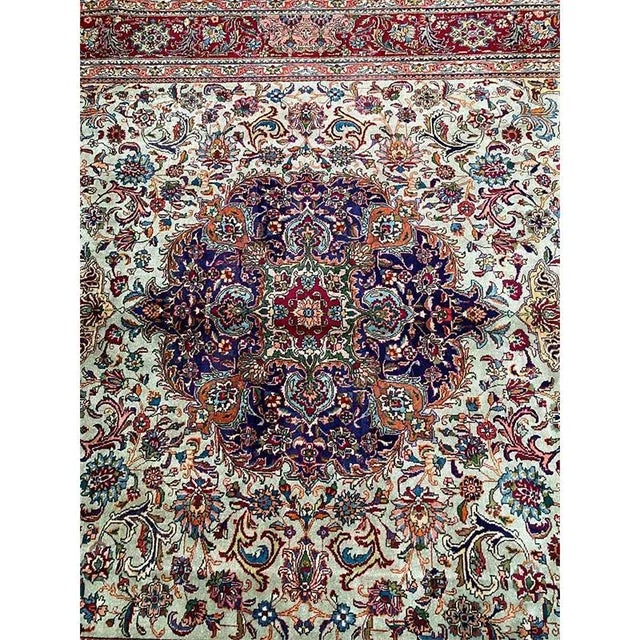 1970s Old Persian Tabriz Area Rug 7’10” X 11’4″ For Sale - Image 12 of 13