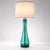 Midcentury Modern Turquoise Glass Lamp For Sale In Chicago - Image 6 of 8