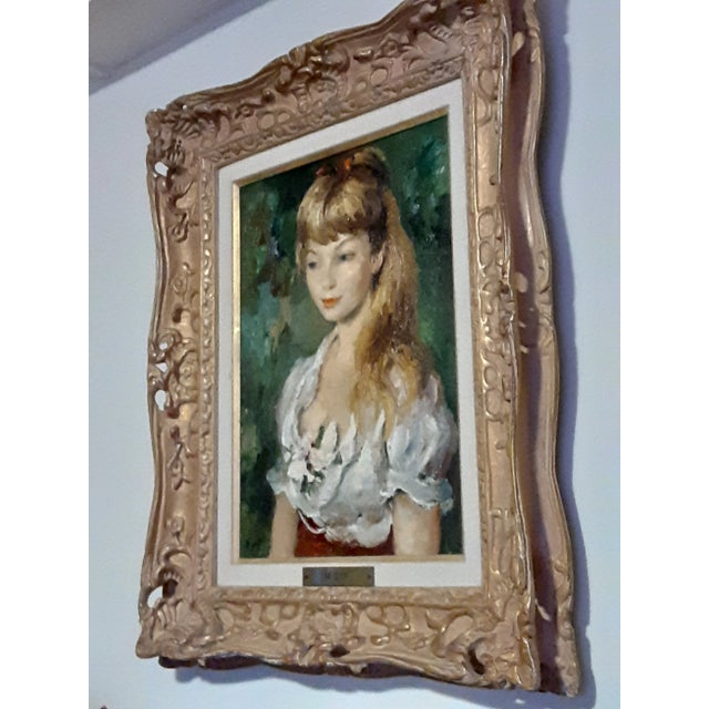 Mid 20th Century Original Oil Marcel Dyf Muse Painting of His Muse, Framed For Sale In Atlanta - Image 6 of 6