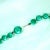 Vintage 1950s Emerald Moonglow Lucite Necklace Bracelet Earrings - Set of 4 For Sale - Image 4 of 10
