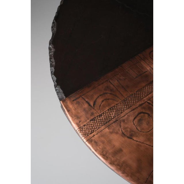 Metal Mosaic Veda Table by Ayse Zelal Tugrul For Sale - Image 7 of 9