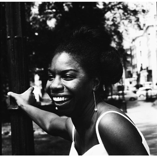 Nina Simone In London American singer, songwriter, pianist and civil rights activist Nina Simone (1933-2003) posed in...