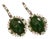 Garnet Tsavorite & Diamond Earrings 14k WG 22.44 TCW Certified For Sale