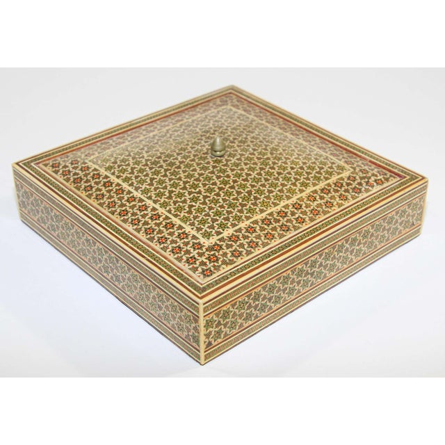 Ivory Moorish Micro Mosaic Jewelry Box by Rajhastani, India, 1950 For Sale - Image 8 of 16