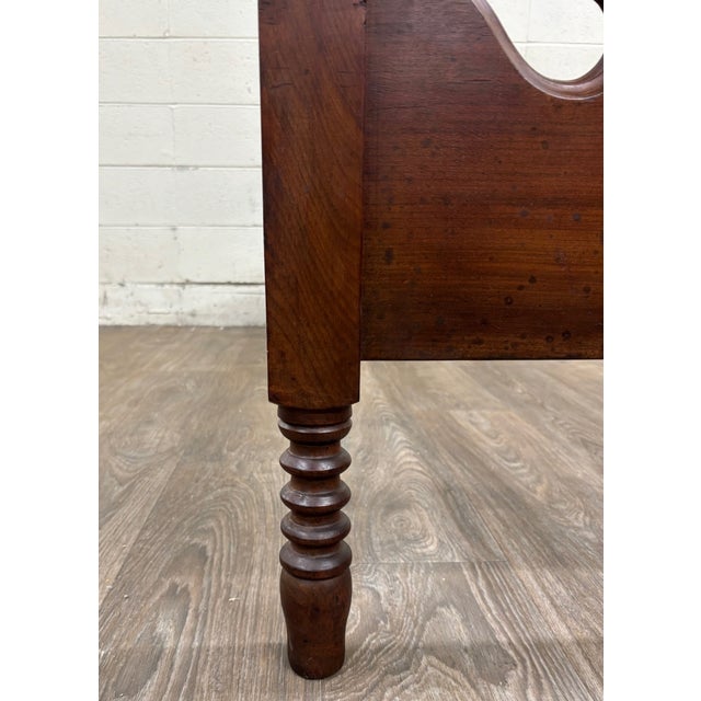 Antique Victorian Late 19th Century Walnut Daybed Youth Bed For Sale - Image 4 of 17