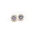 Purple Natural Tanzanite Diamond Stud Earrings 14k Y Gold 1.18 TCW Certified For Sale - Image 8 of 8