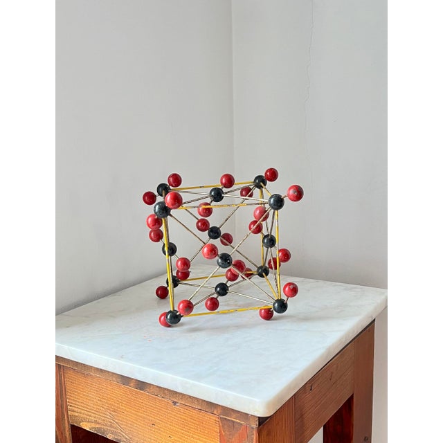 Vintage Czech Carbon Dioxide Molecular Model in Bakelite and Metal Wire, 1950s For Sale - Image 10 of 10