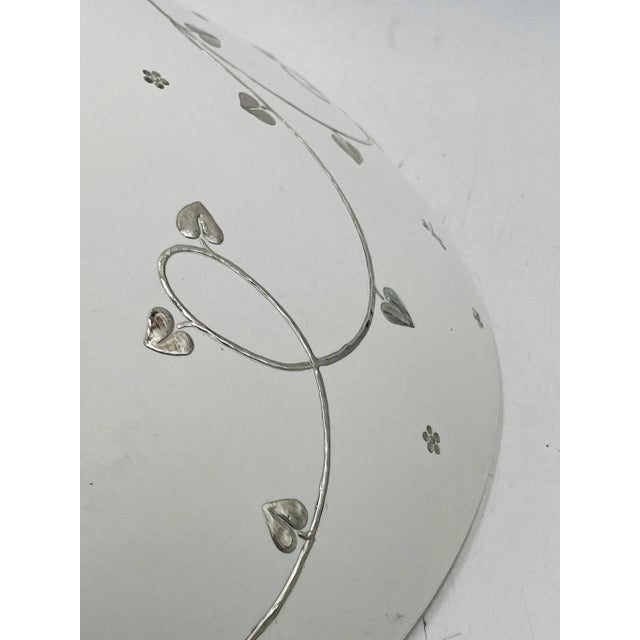 1980s Emilia Castillo Large Porcelain & Pure Silver Butterfly Bowl, Taxco Mexico For Sale - Image 15 of 18
