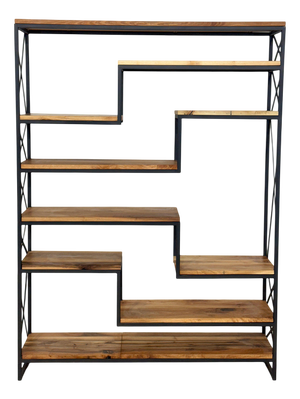Mid-Century Modern Bookcase in Wood